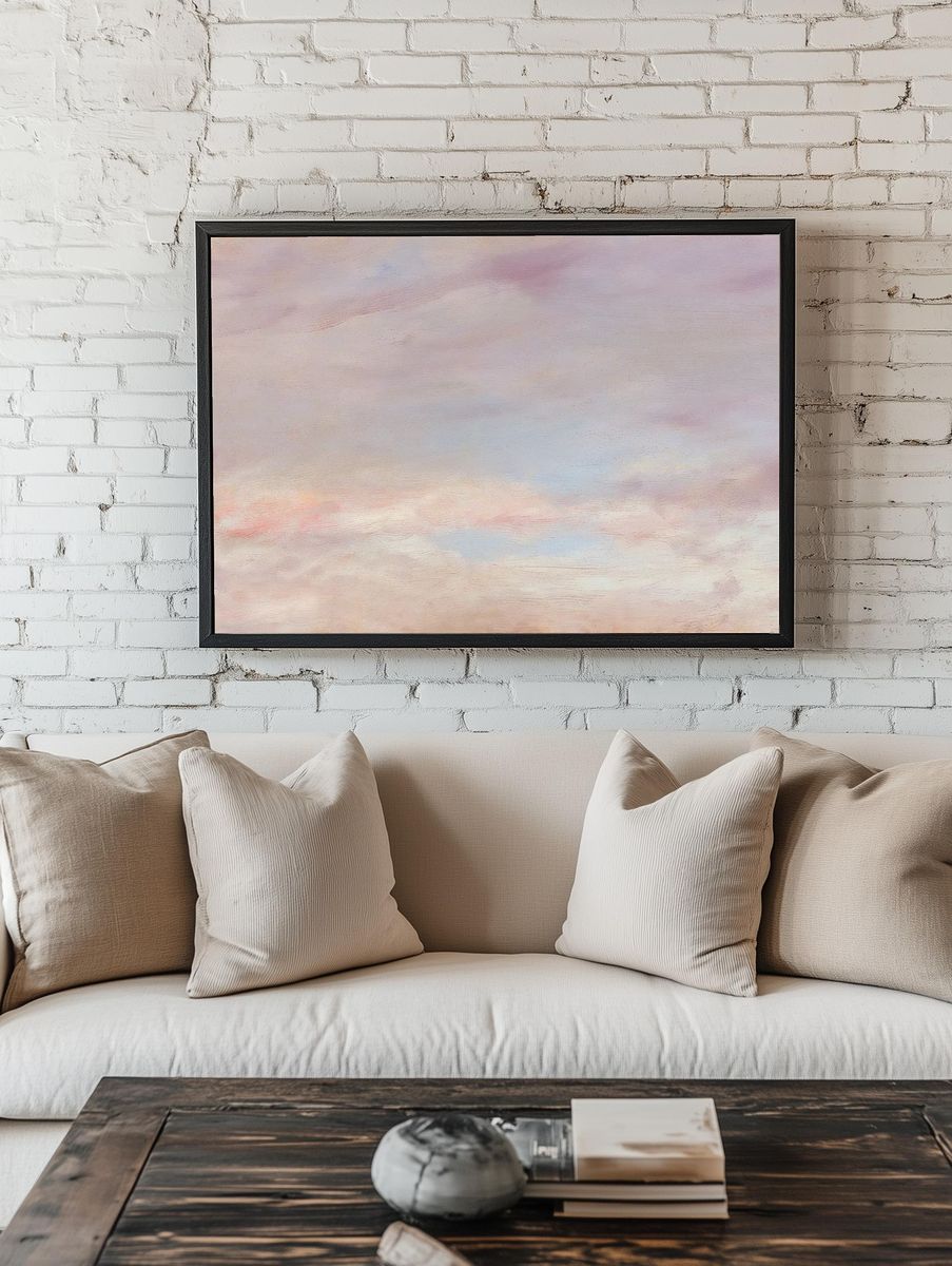 Sky pastel texture background, remixed. — room view 1