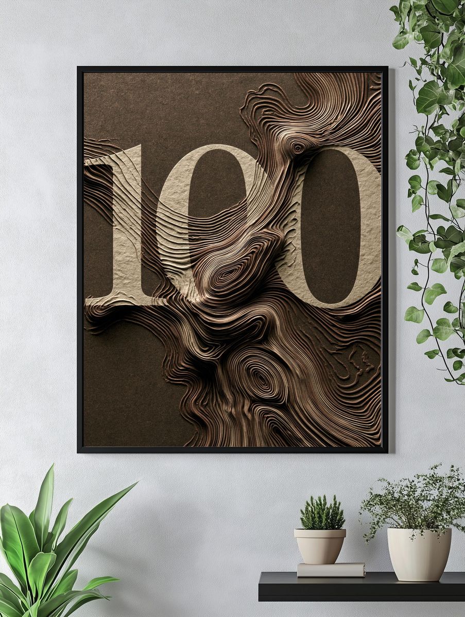 Layered 10 Abstract Poster. — room view 4
