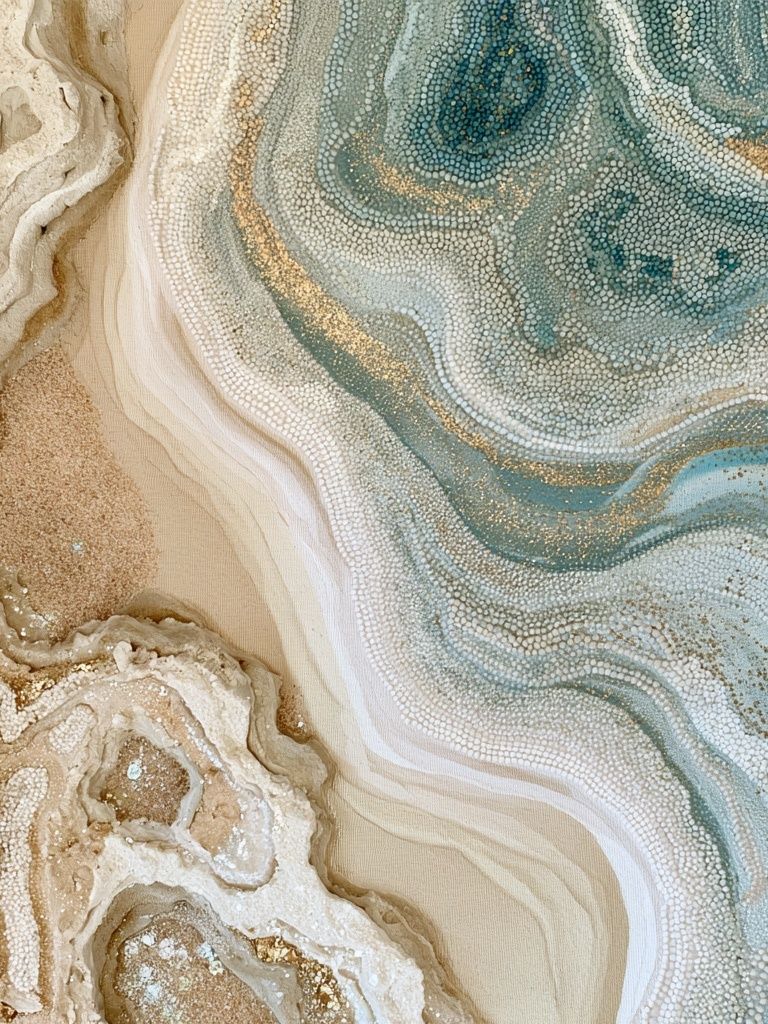 Coastal Agate Abstract Print. poster detail