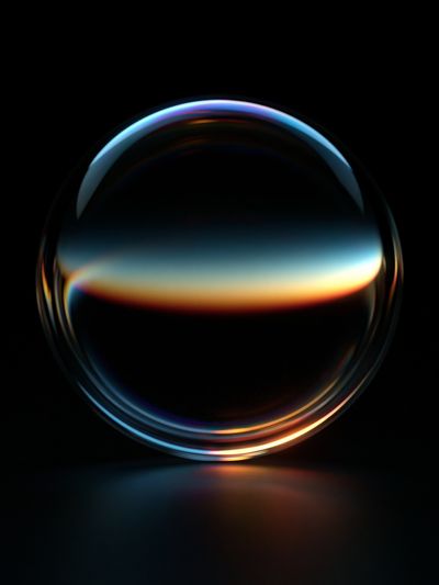 Prismatic Orb Abstract Poster. poster