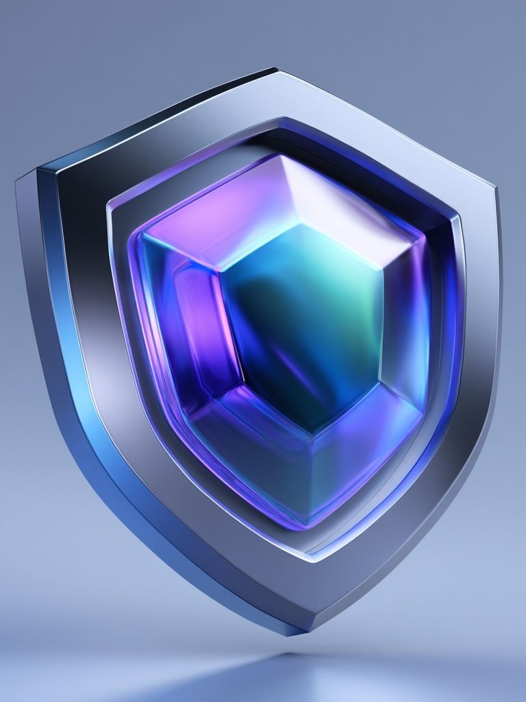 Crystal Shield Abstract Poster. poster — abstract art