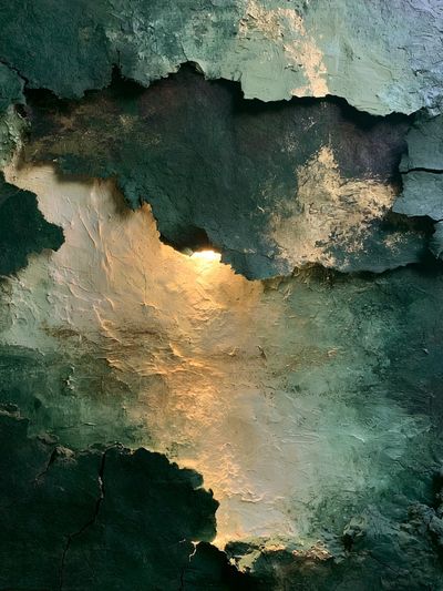 Emerald Glow Abstract Poster.