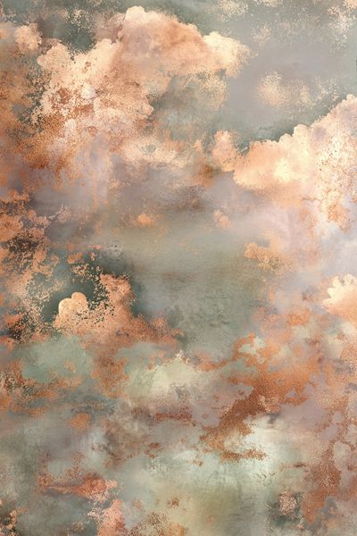 Copper Cloud Abstract Poster.