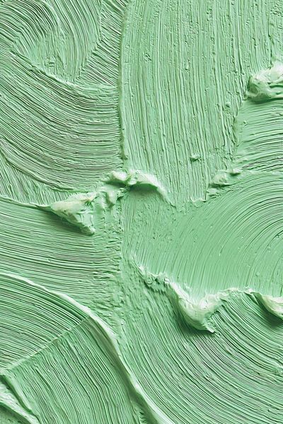 Mint Impasto Abstract Poster.