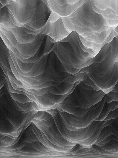 Monochrome Flow Abstract Poster. poster