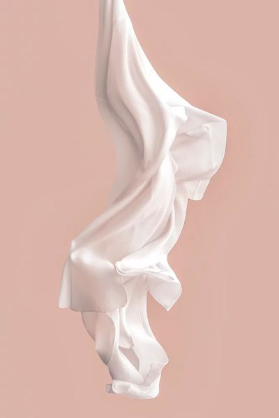 Pink fabric motion texture background. poster print