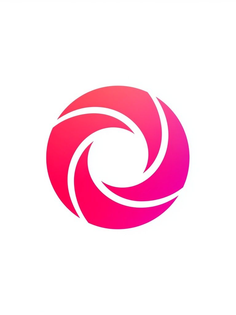 Pink Spiral Abstract Poster. poster detail