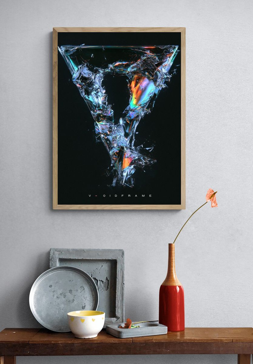 Void Frame Abstract Poster. — room view 3