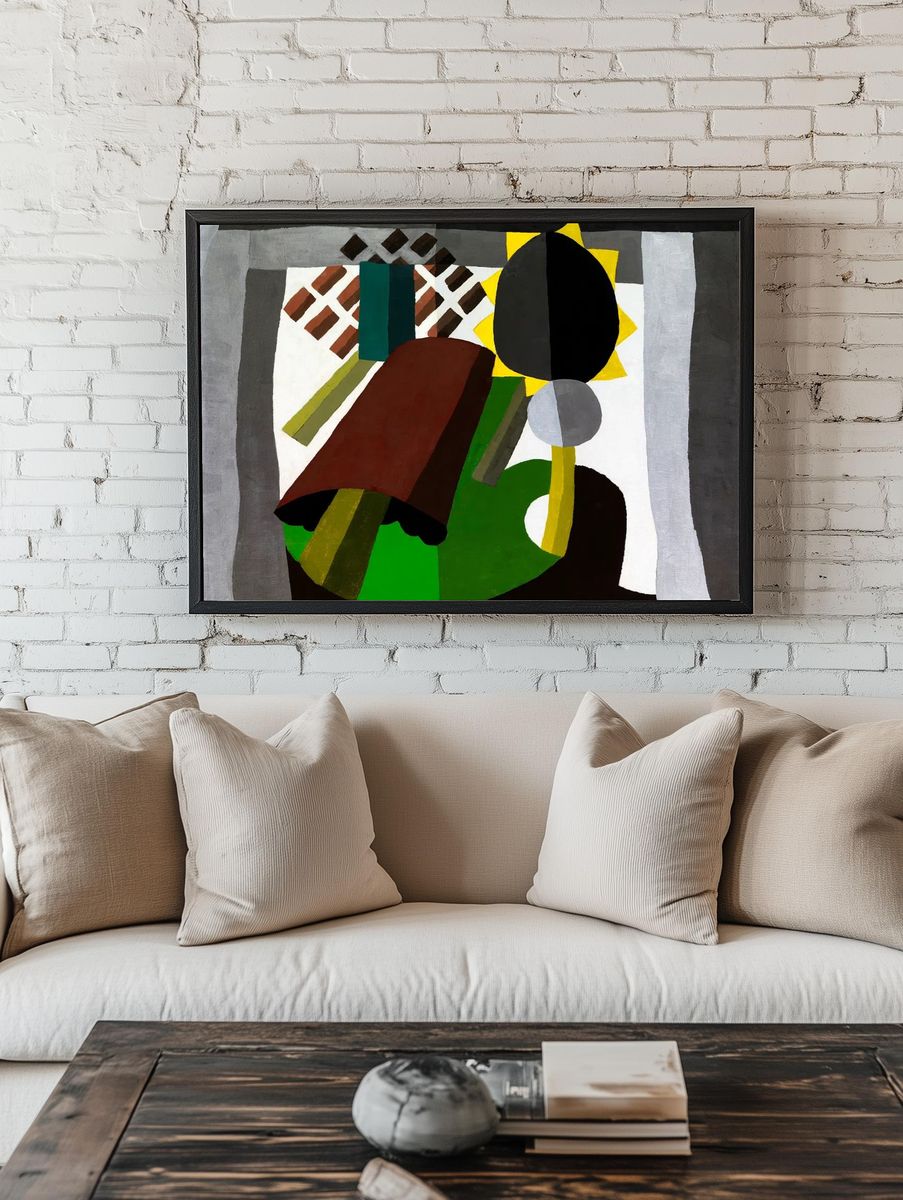 Geometric Still Life Abstract Poster room preview