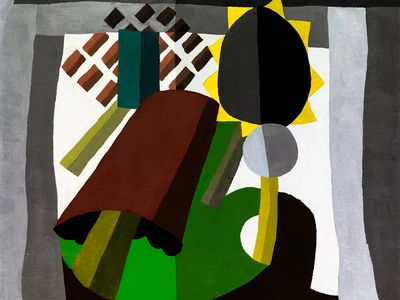 Geometric Still Life Abstract Poster. poster