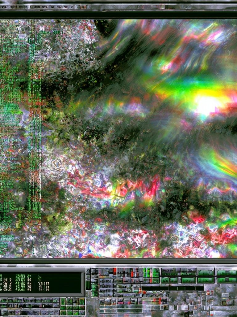 Glitch Prism Abstract Poster. poster detail