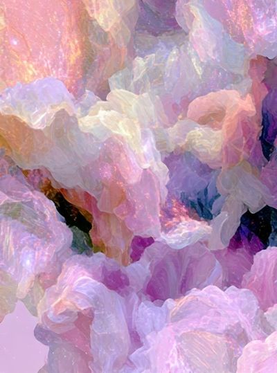 Pastel Floral Abstract Poster. poster