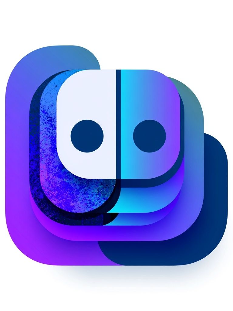 Abstract Neon Face Poster. poster — abstract art