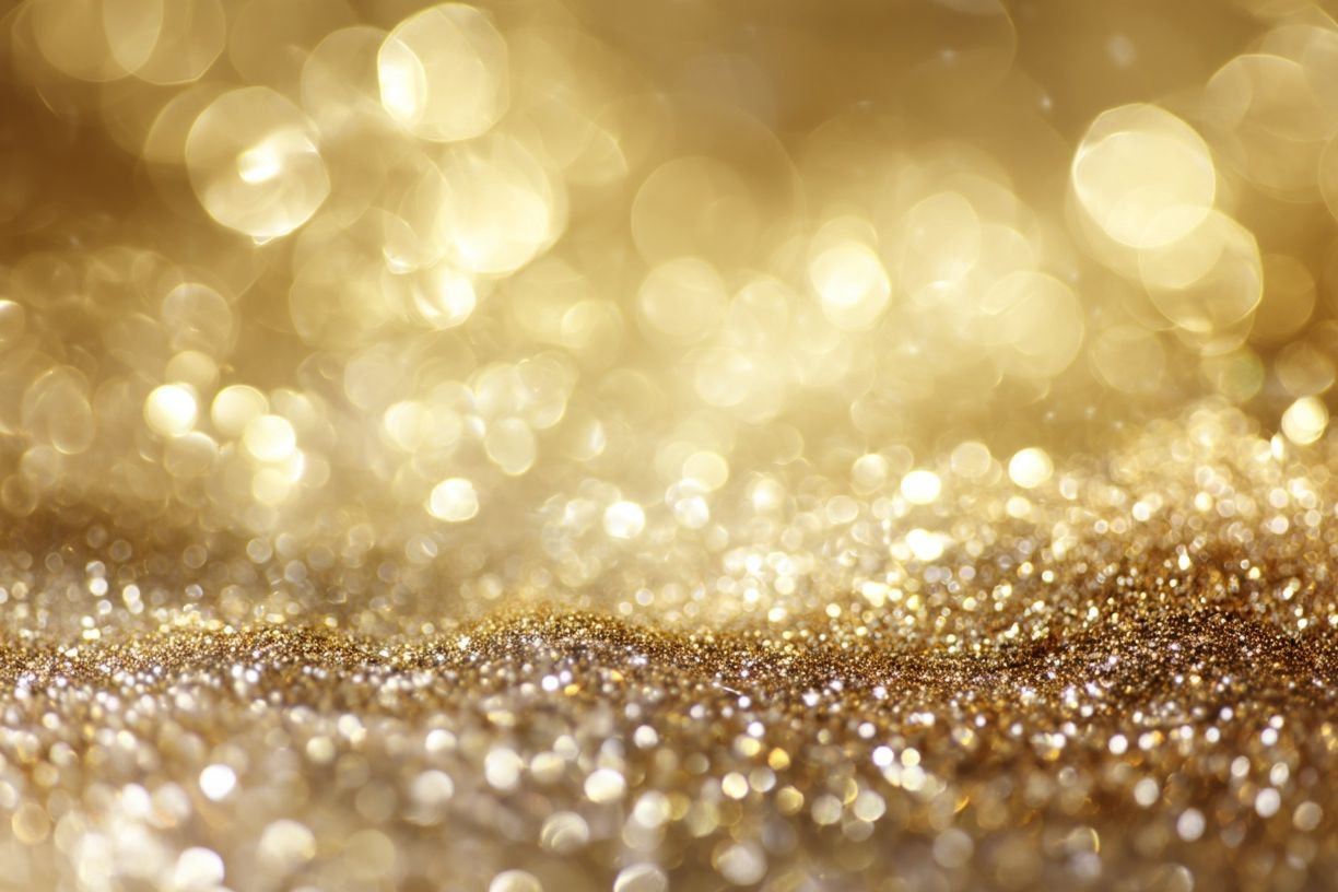 Golden Glitter Bokeh Abstract Poster. poster — abstract art