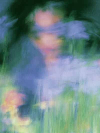 Dreamy Floral Blur Abstract Print. poster