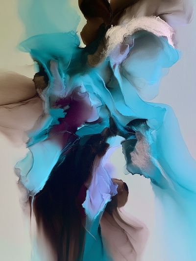 Azure Flow Abstract Poster.