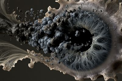 Nebula Drift Abstract Print. poster