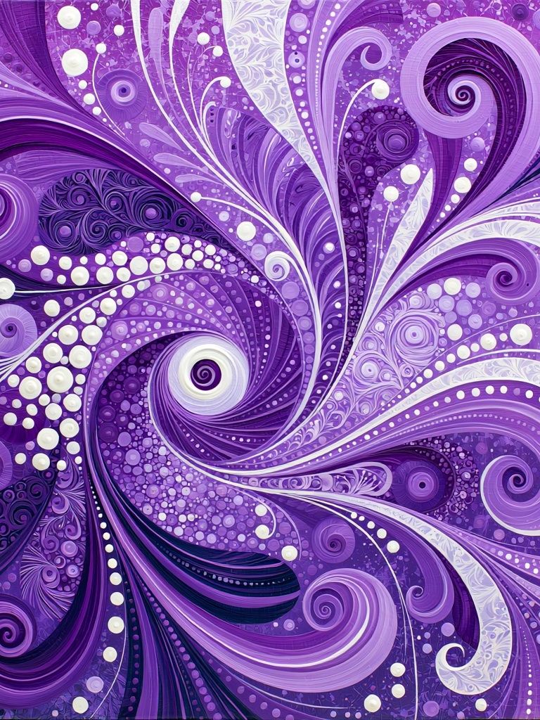 Purple Swirl Abstract Poster. poster detail