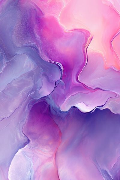 Lavender Pink Fluid Abstract Poster. poster print