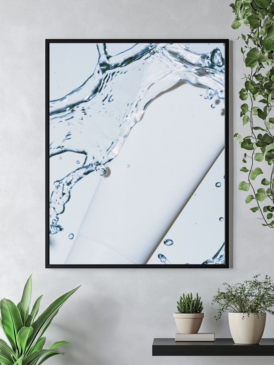 Water Splash Abstract Poster. — room view 4