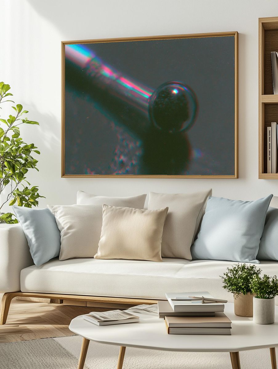 Prismatic Orb Abstract Poster. — room view 2