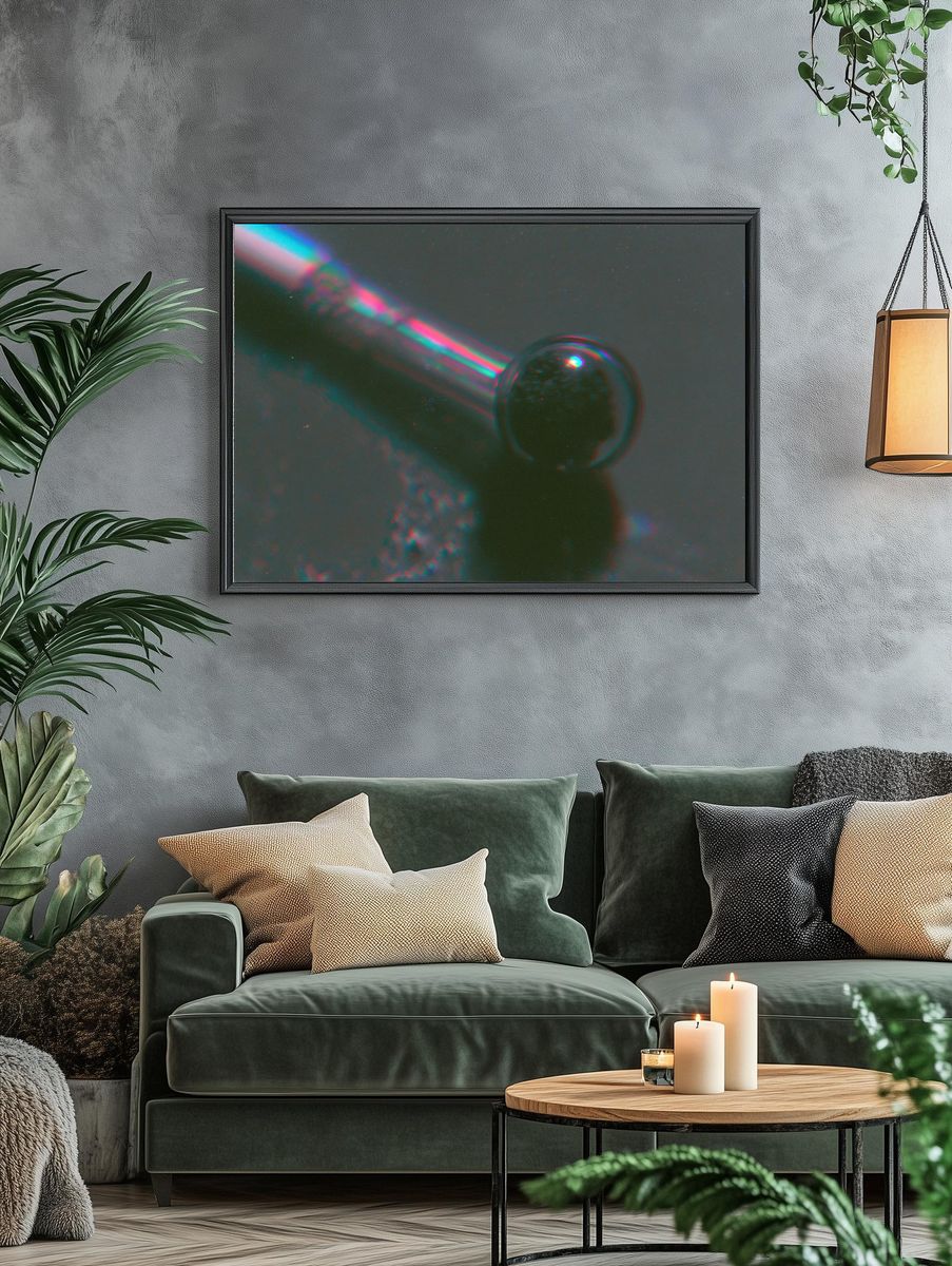 Prismatic Orb Abstract Poster. — room view 4