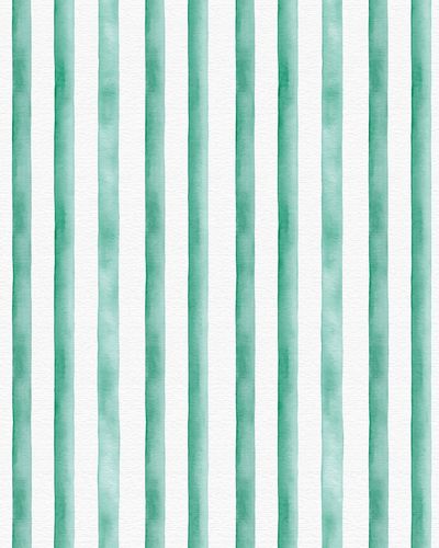 Mint Watercolor Stripes Poster. poster