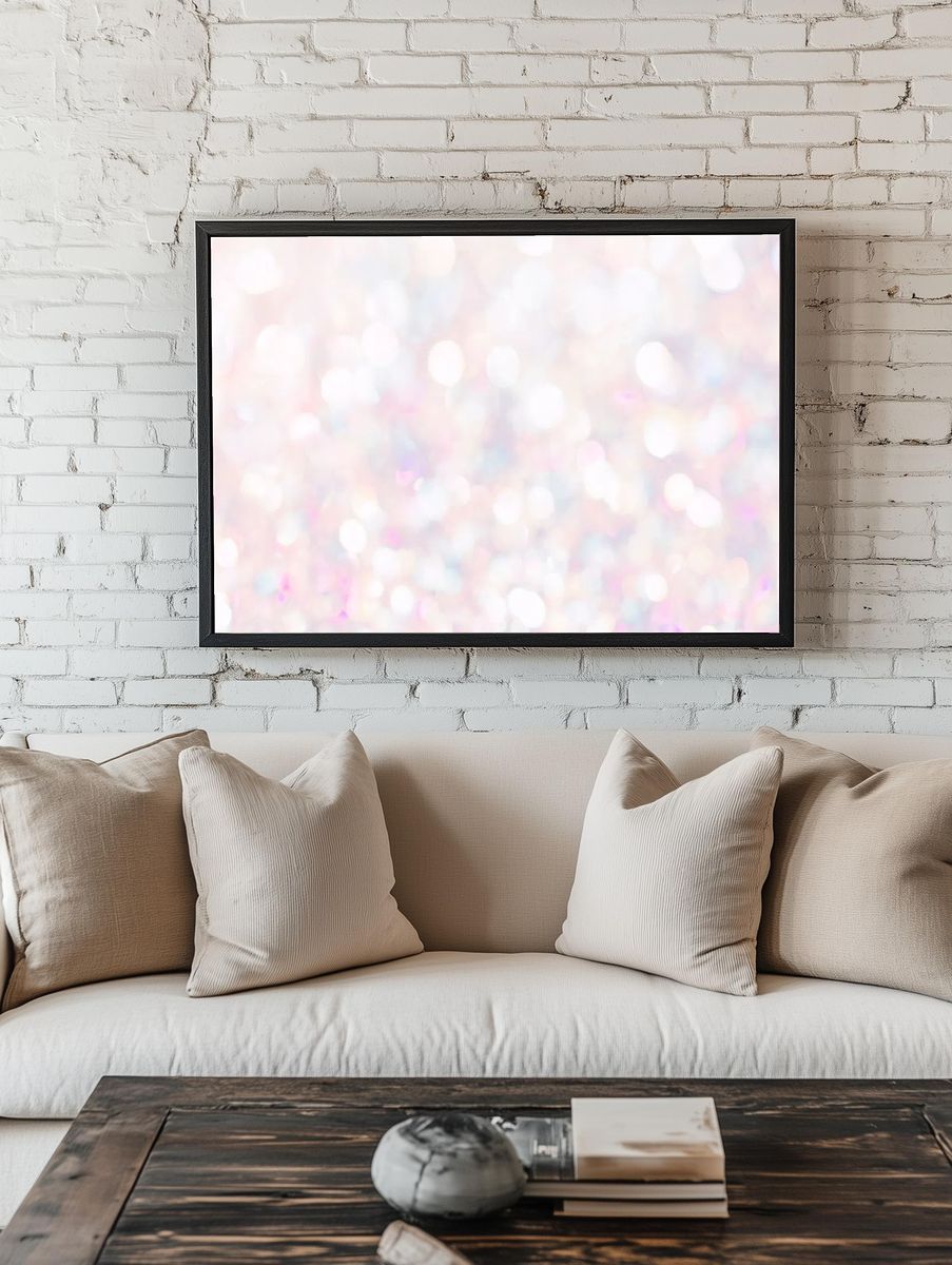 Blurry colorful glittery rainbow background room preview