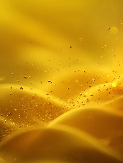 Golden Abstract Glow Poster. poster print