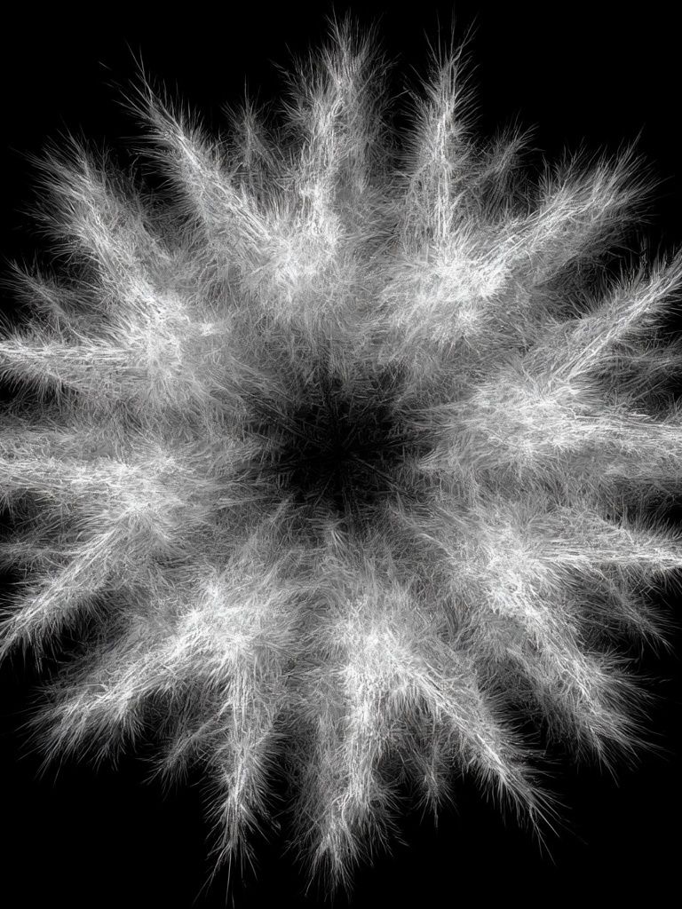 Feather Burst Abstract Print. poster — abstract art