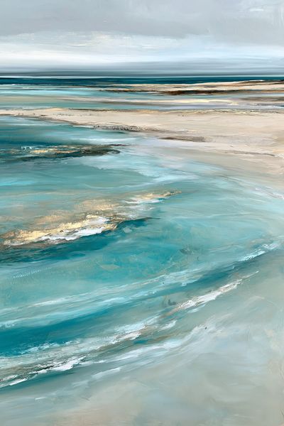 Coastal Horizon Abstract Print. poster print