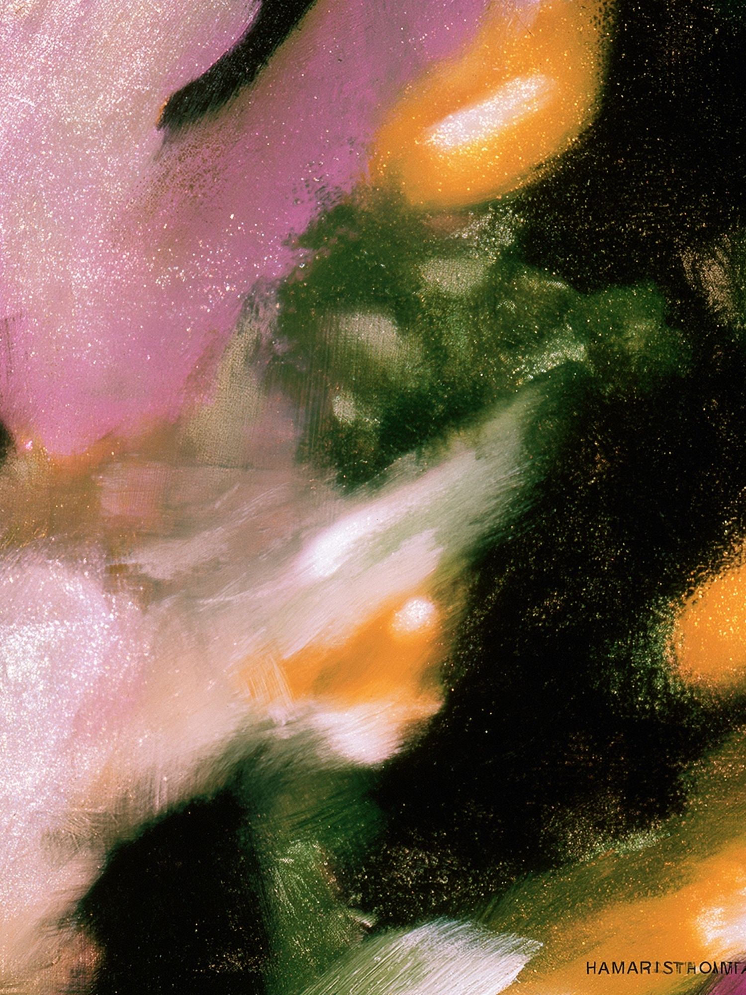 Abstract Floral Glow Poster. poster — abstract art