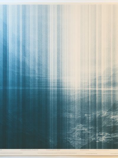 Ocean Light Abstract Poster. poster