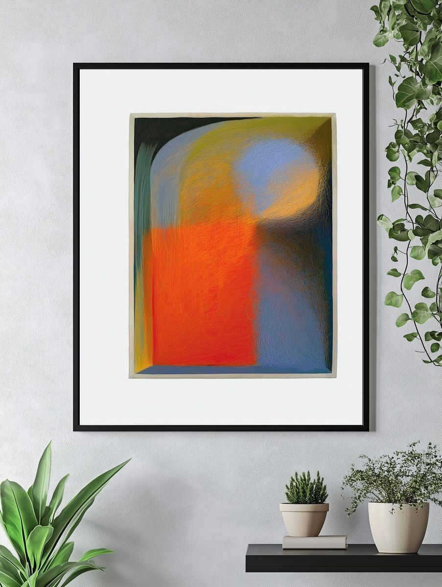 Color Field Abstract Poster. — room view 4