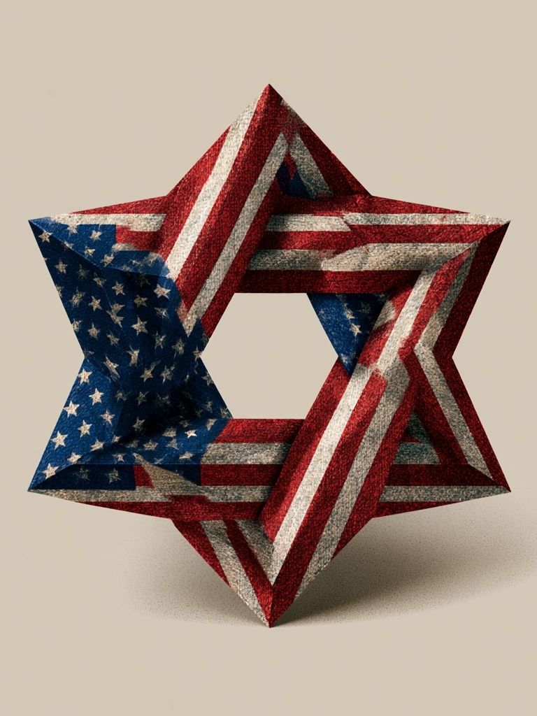 American Flag Star Abstract Poster. poster detail