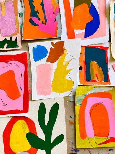 Colorful Abstract Collage Poster. poster