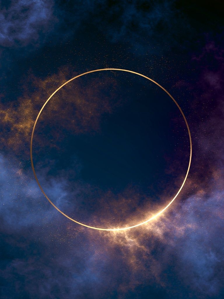 Celestial Eclipse Abstract Poster. poster — abstract art