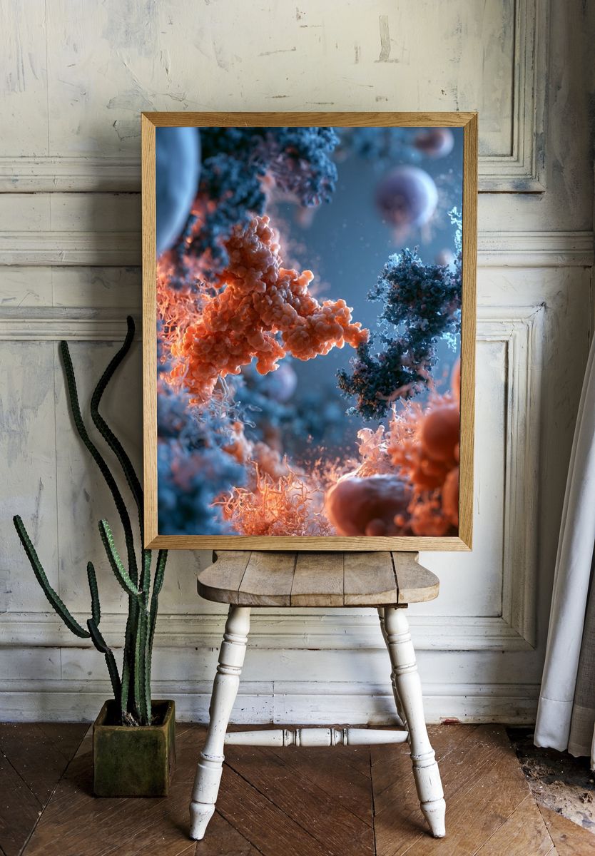 Cellular Microcosm Abstract Poster. — room view 1