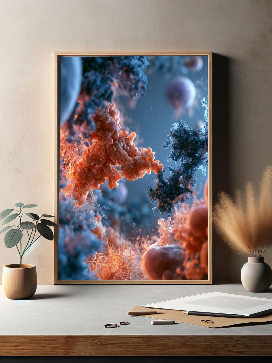 Cellular Microcosm Abstract Poster. — room view 2
