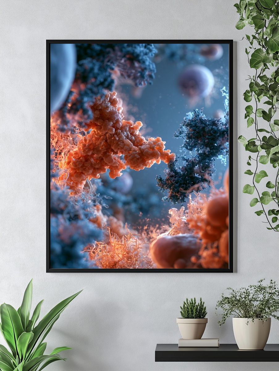 Cellular Microcosm Abstract Poster. — room view 4