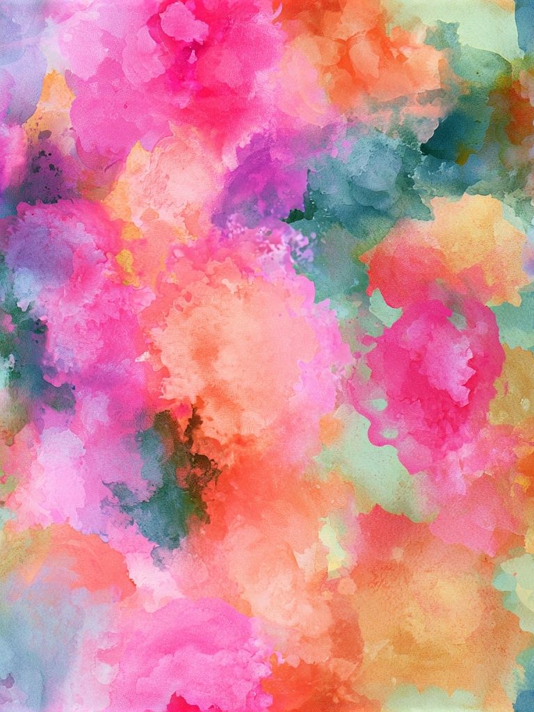 Pastel Watercolor Bloom Abstract Poster. poster — abstract art