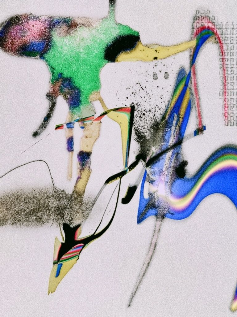Chromatic Glitch Abstract Poster. poster detail