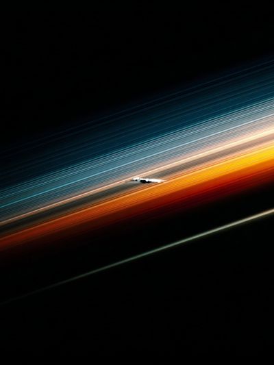 Cosmic Light Streak Abstract Poster. poster print