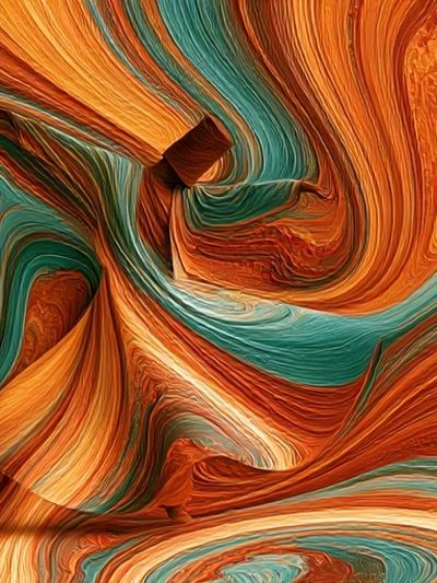 Solar System Abstract Poster.