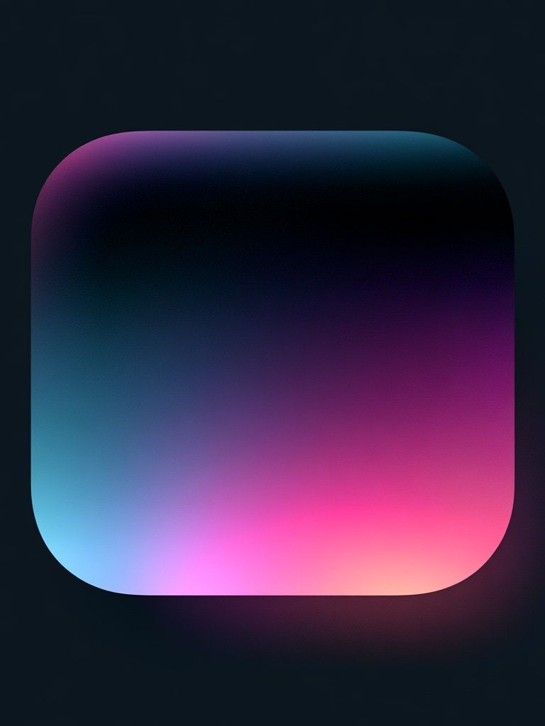 Neon Gradient Square Abstract Poster. poster — abstract art