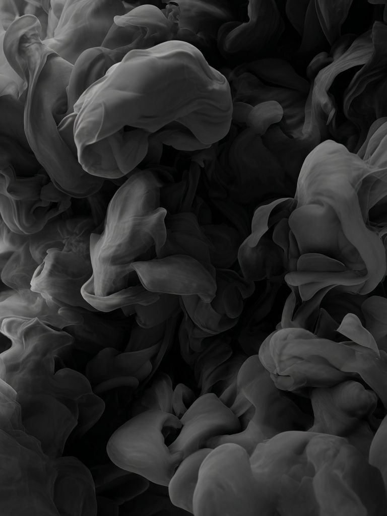 Abstract Smoke Black-White Poster. poster — abstract art