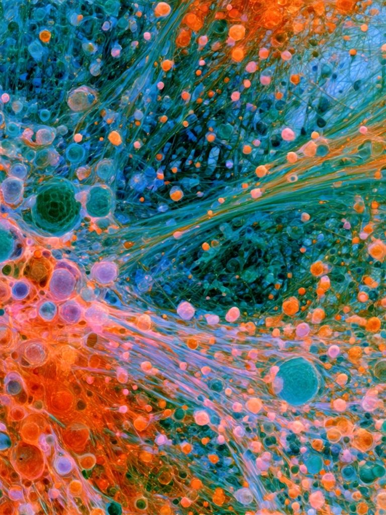 Vibrant Fluid Abstract Poster. poster detail