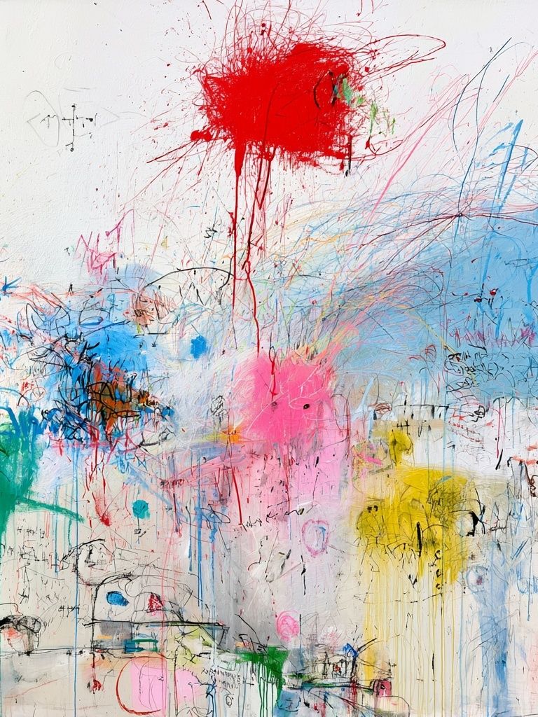 Color Splash Abstract Poster. poster — abstract art