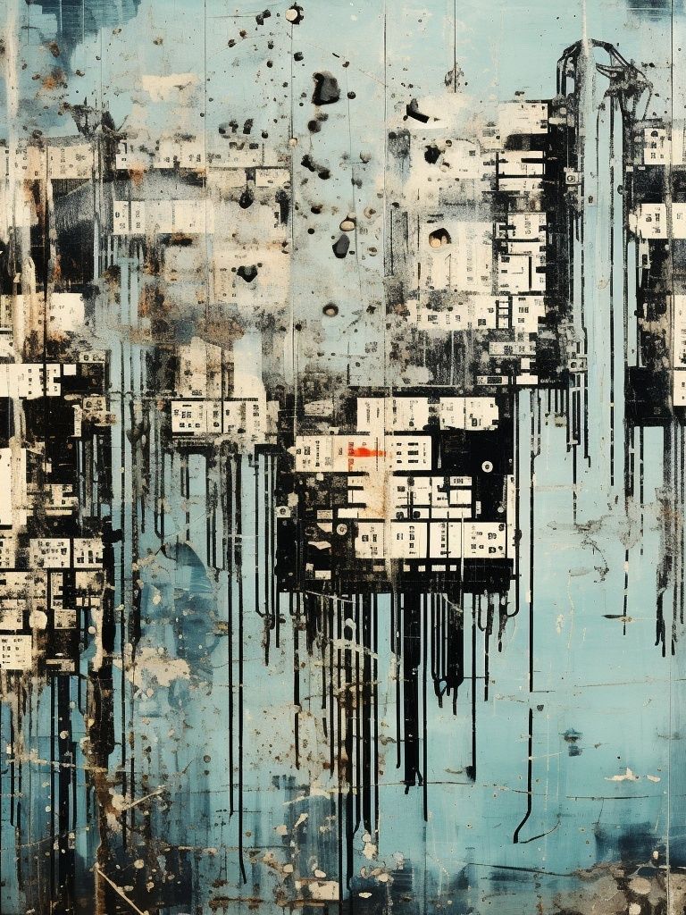 Urban Drift Abstract Poster. poster — abstract art