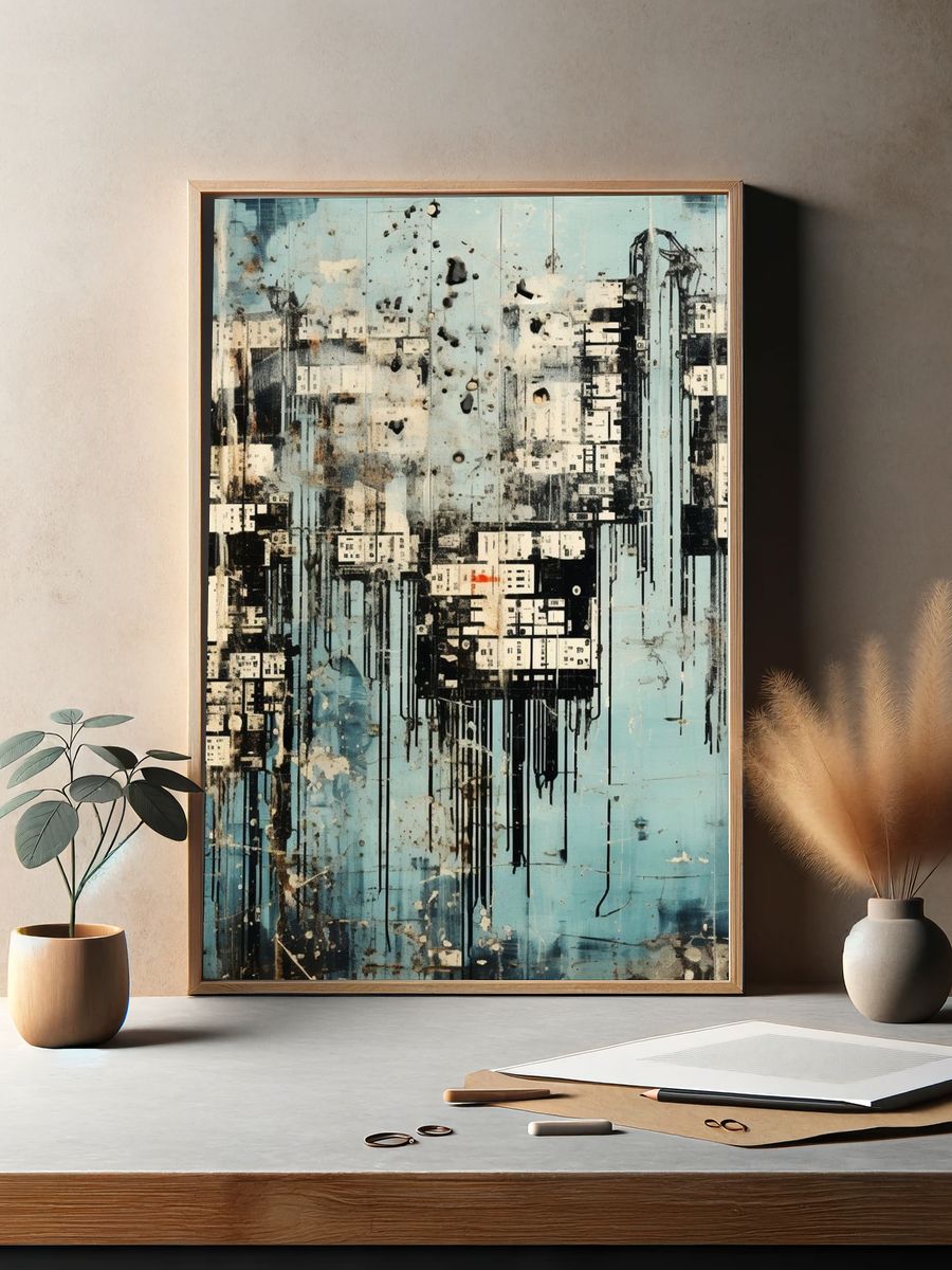 Urban Drift Abstract Poster. — room view 2